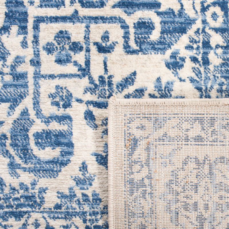Tapis oriental gris clair / ivoire, Navy/Light Grey, Square 11'