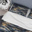 Ensemble de housse de couette en microfibre bleu foncé / pêche / bleu foncé Scandinavian Mountain II-1575920558