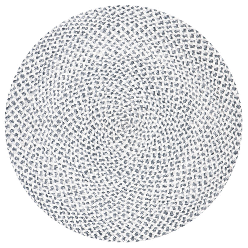 Waltrip Hand Woven Performance Abstract Rug, Round 3'