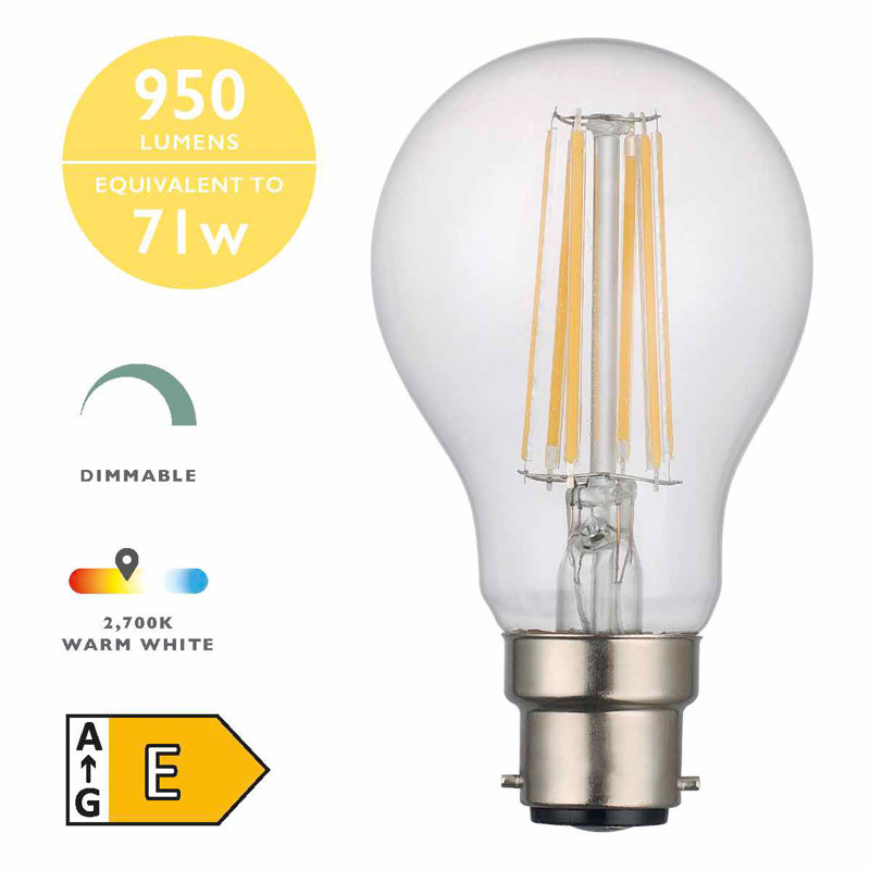 8W LED Vintage Filament Light Bulb