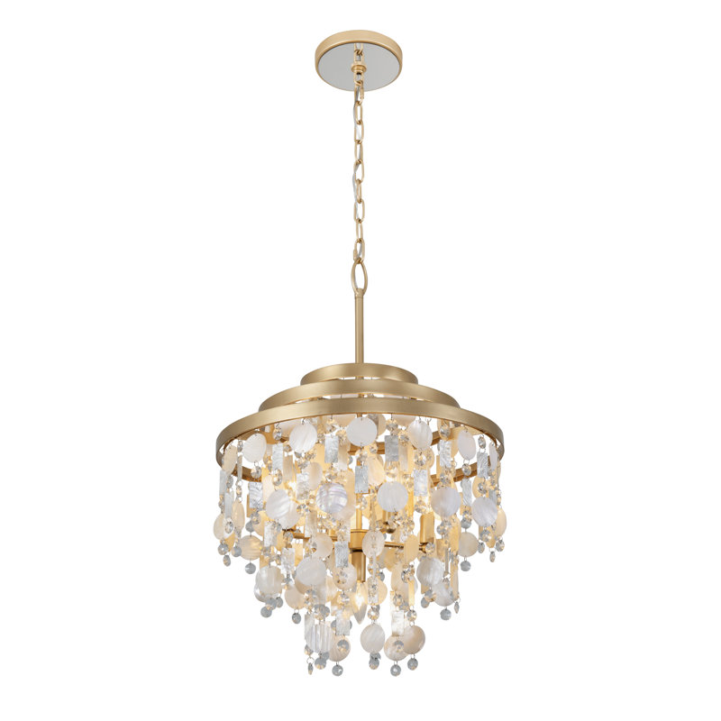Lustre à 5 lumières Kalani - or français