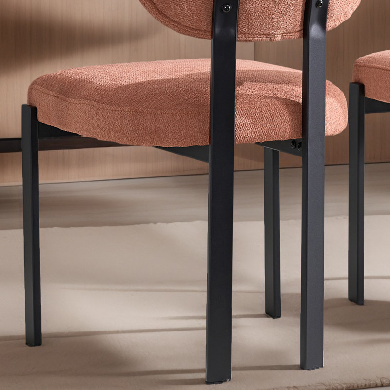 Ensemble de 2 chaises de salle à manger modernes, Orange