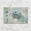  Tapis bleu en chenille bleu crabe-43481620