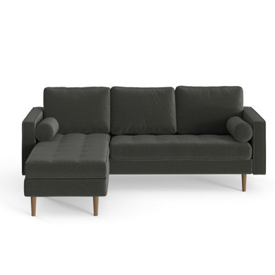 Geo Velvet Reversible Sofa and Chaise