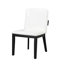 Ensemble de 2 chaises de salle à manger rembourrées en cuir synthétique moderne