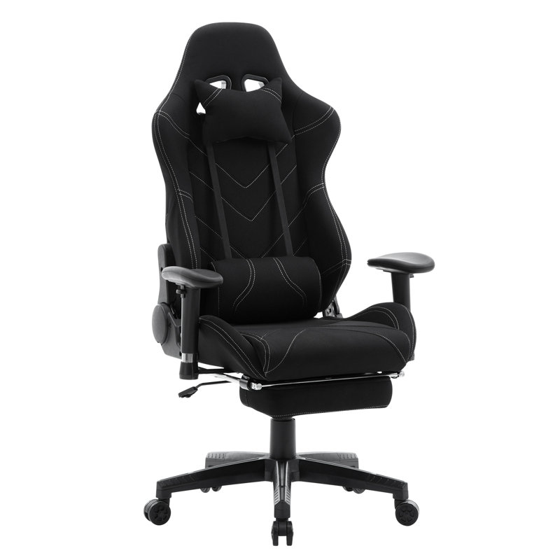 Inbox Zero PC & Racing Game Chair, Black