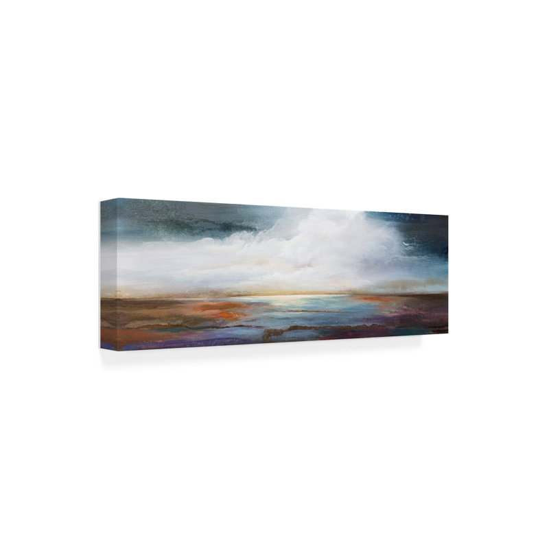 Calm Waters par Karen Hale - peinture sur toile tendue, H 6 po x l 19 po x P 2 po