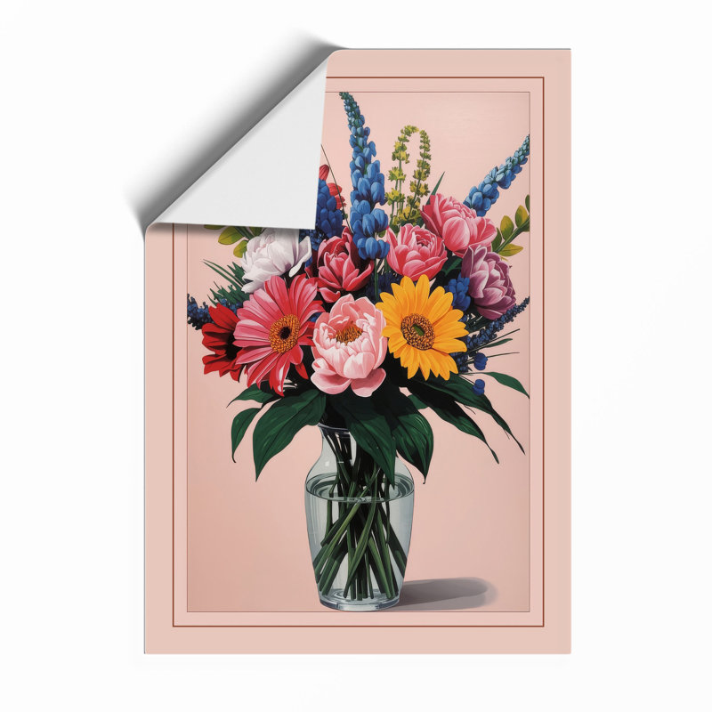 Blooms in Glass Botanical - Framed Print, A2 - 59.4 x 42.0 cm, Unframed