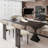 Black Rectangular Solid Wood writing desk-118331763