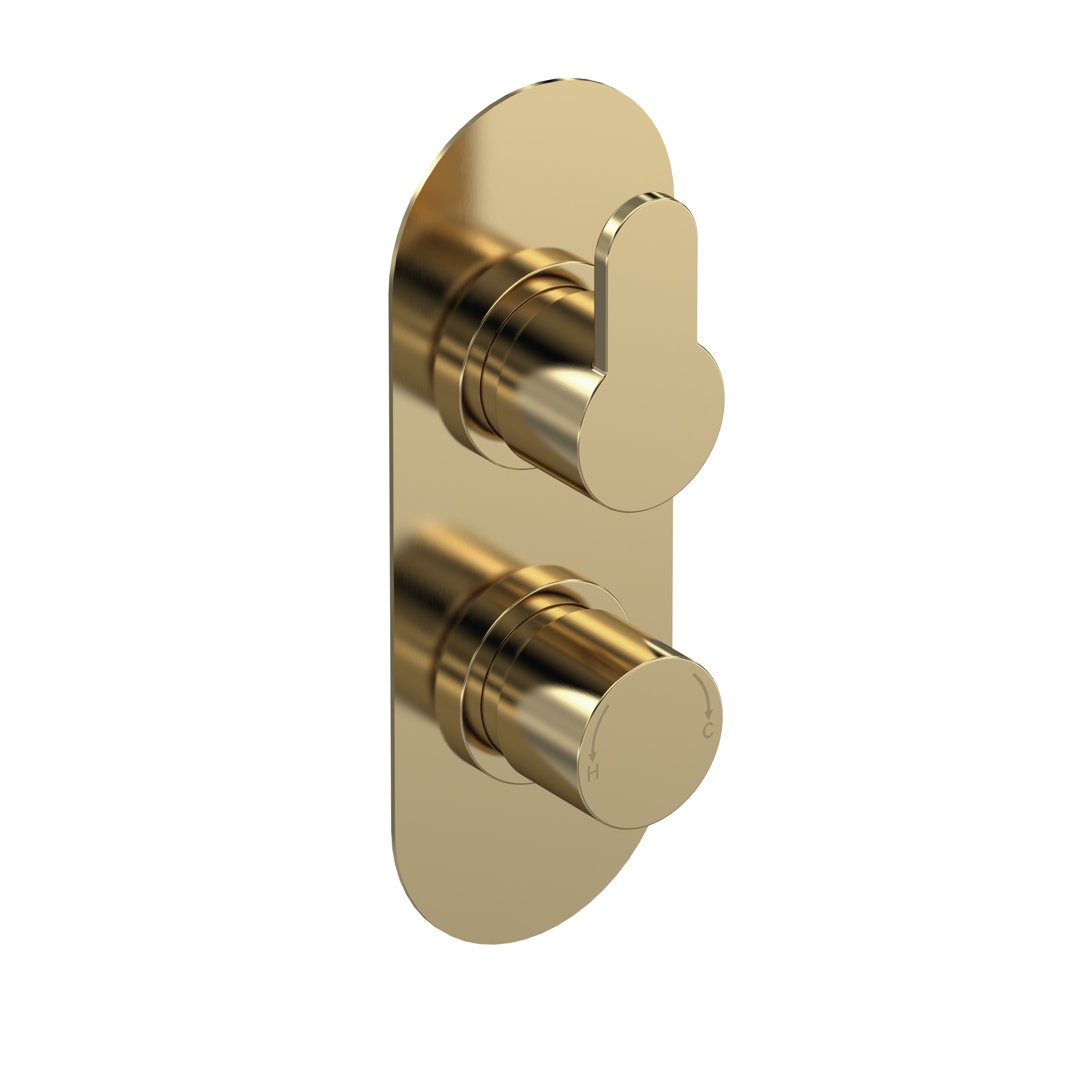Twin Concealed Thermostatic Shower Valve