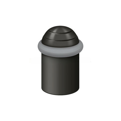 Deltana UFBD5000U19 Capuchon de dôme de plancher universel rond 2-1 / 8 po, laiton massif peint en noir