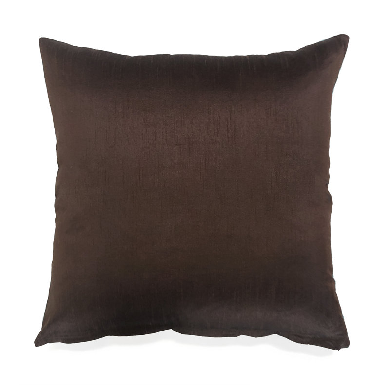  Moon Square Pillow Cover & Insert, Chocolate/Turquoise 