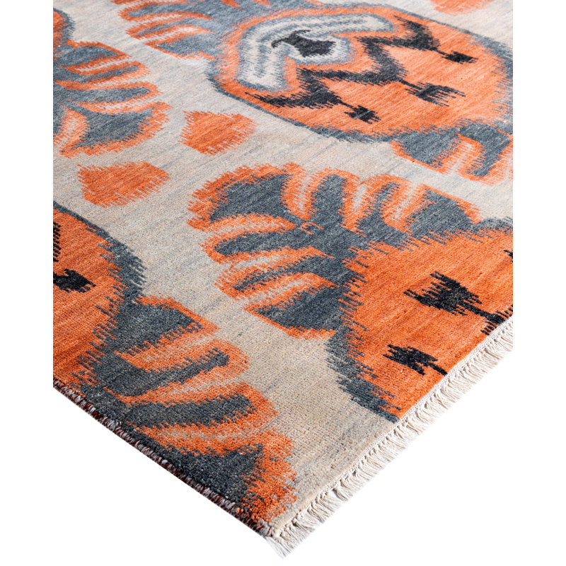 Overdyed One-of-a-Kind 9' x 12'3" Hand Knotted Area Rug