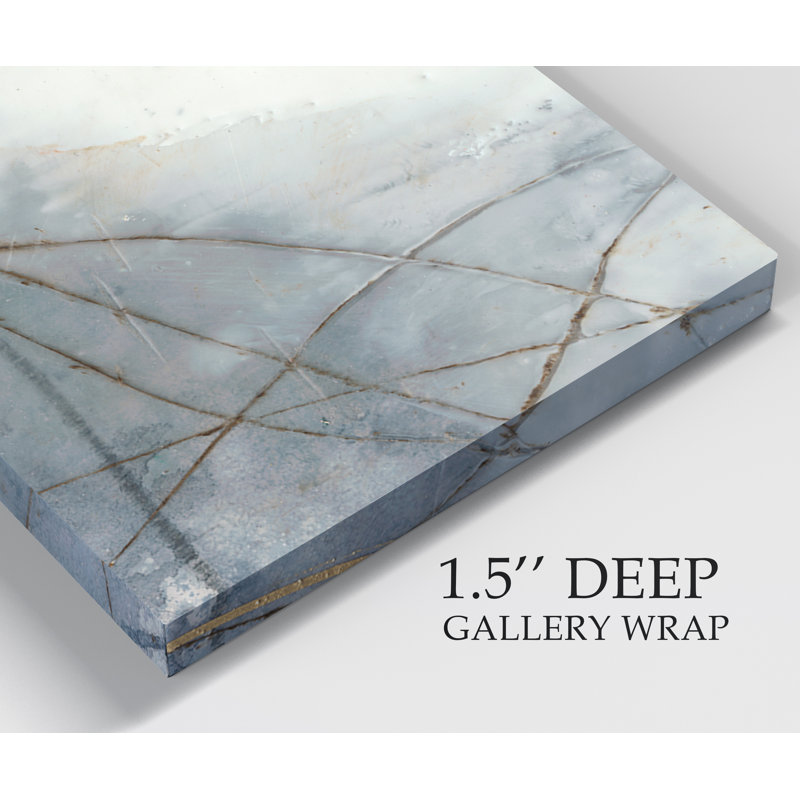 " Undulating Oro II " Painting Print, 12" H x 8" W x 1" D, Wrapped Canvas