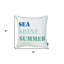 Coussin bleu et blanc Sea Shine Marine