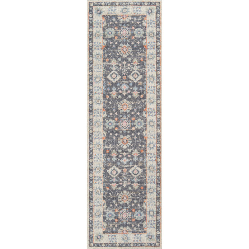 Tapis gris anthracite Guerin Momeni Anatolia, Tapis de couloir 2 pi 3 po x 7 pi 6 po