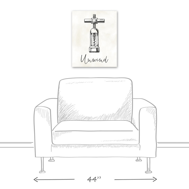 « disrouling wine opener », reproduction d’impression sur toile