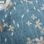 Tapis bleu turquoise à motif floral Zaizi-305690804