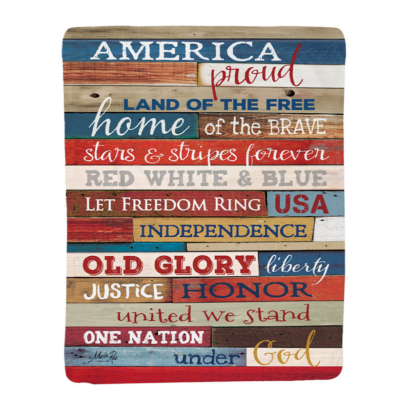 America Proud Standard Throw Blanket