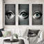 "Œil monochrome", 3 pièces sur toile-865110606-865110607