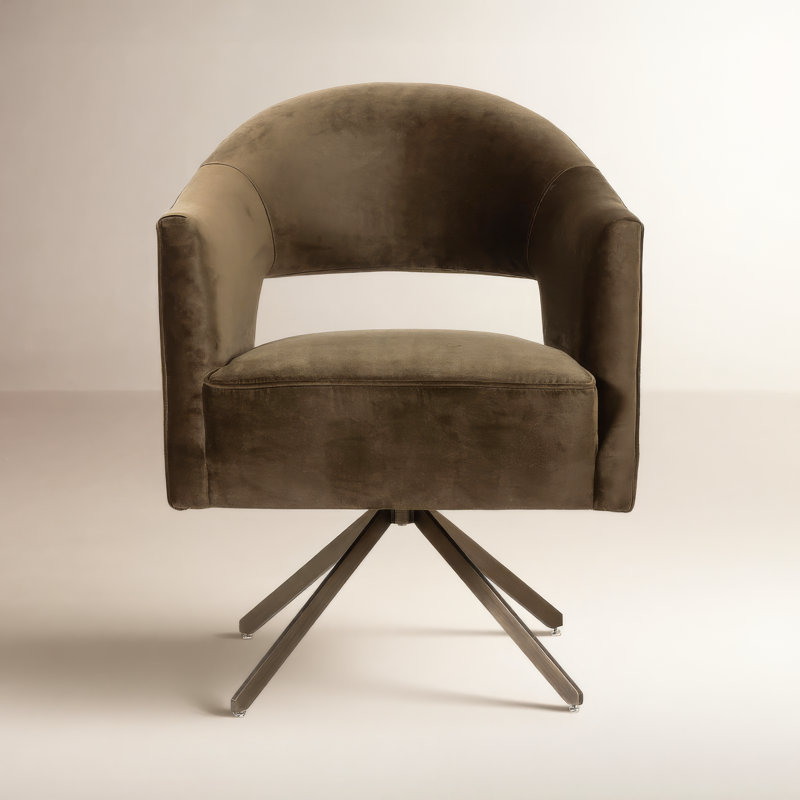 Glasgow Polyester Blend Desk Chairs, Carbon Black, Solema Charcoal Acrylic