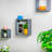 Harbour Housewares - Modern Box Floating Wall Shelves - 25cm - Grey