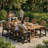 Outdoor HDPE Adirondack Chairs Set of 6, Patio Bar Stools-1397099357