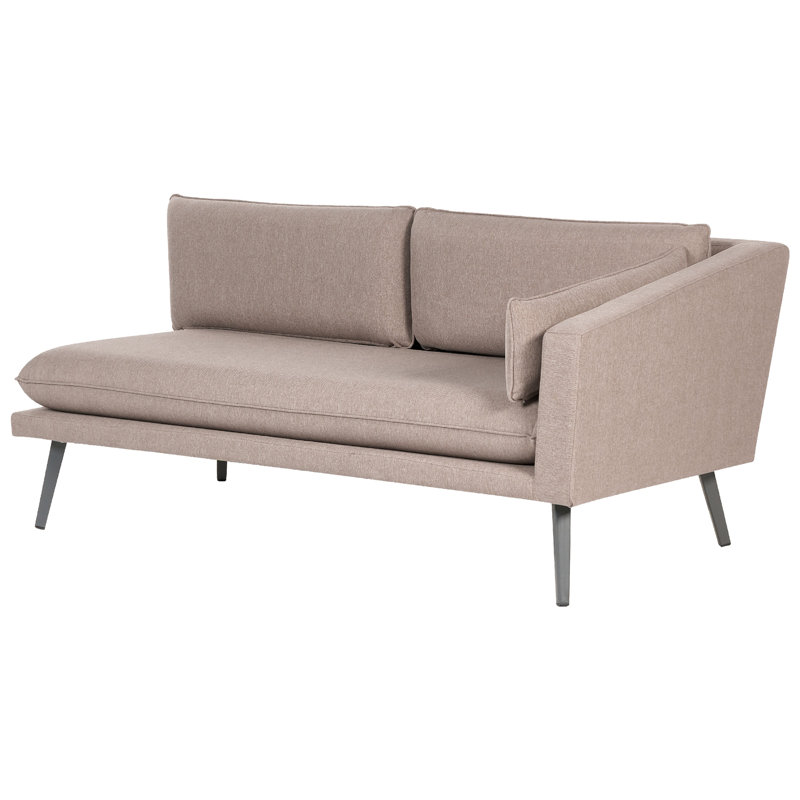 Sawyerville 243cm Wide Rectangle Patio Sofa with Cushions, Beige