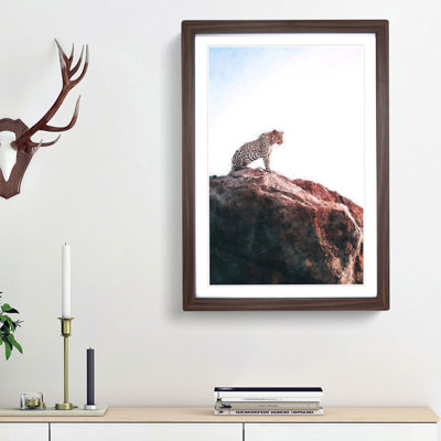 Leopard upon the Rock - Framed Print