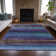 Machine Washable Indoor/Outdoor Xhevrie Blue Rug