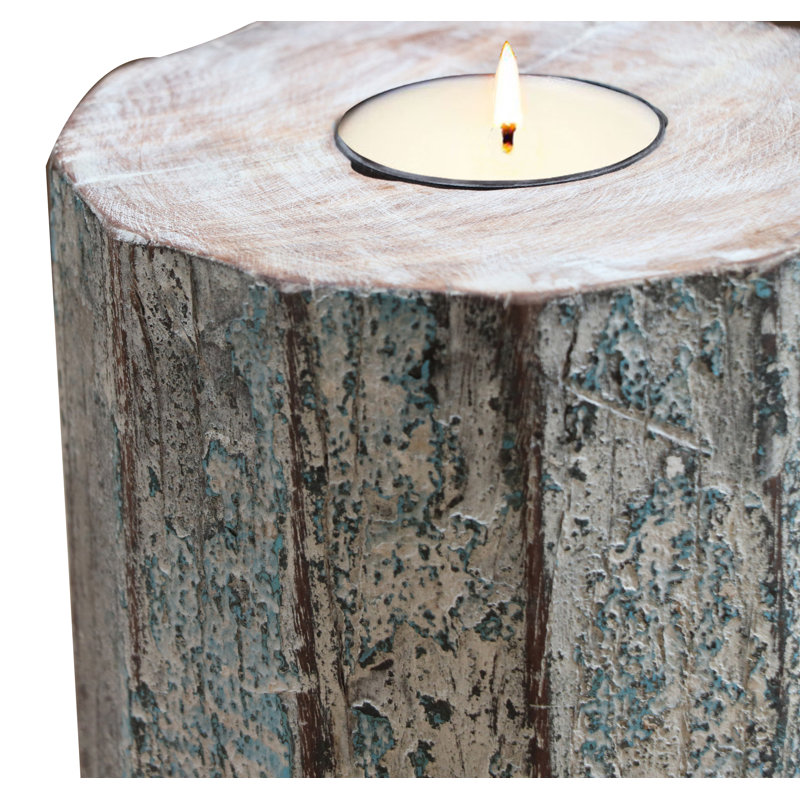 Bibbins Wood Tabletop Tealight Holder