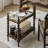 Modern Solid Wood+Glass End Table