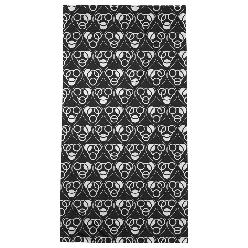 Jordao Bath Towel, Black/White