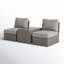 Ensemble de conversation pour 2 personnes avec coussins Athelene