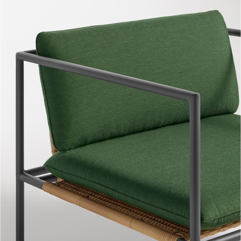 Dog Days Outdoor Lounge Chair, Charcoal, Sunbrella Ivy