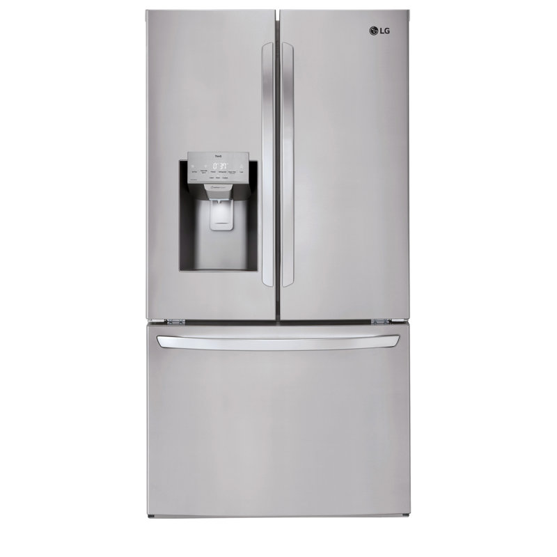 28 Cu.Ft 3 Door French Door, Standard Depth, Ice And Water With Single Ice, Stainless Steel