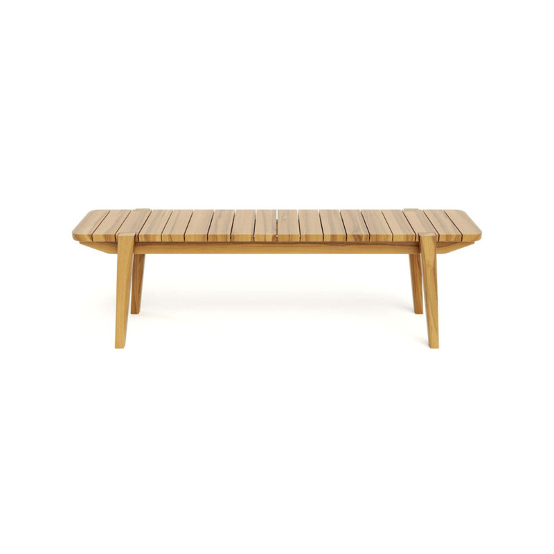 Banc de pique-nique en bois Apanas, Scellé