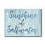 Sunshine & Saltwater - reproduction d'art textuel sur toile tendue-1334423855