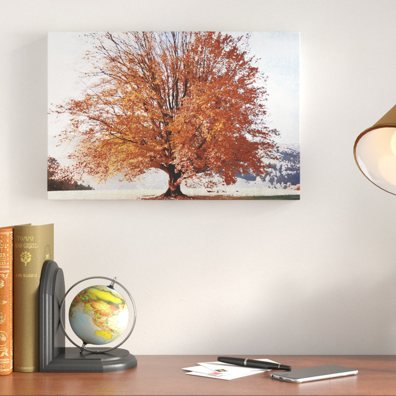 « saison of automne », reproduction d’impression sur toile tendue, H 12 po x l 18 po x P 1,5 po