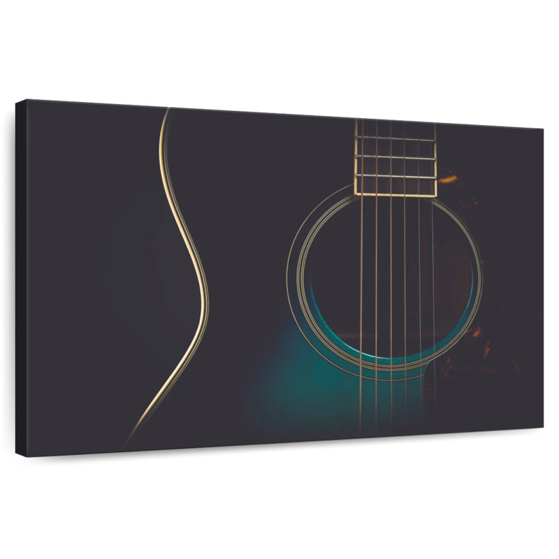Guitare acoustique mate, H 32 po x l 48 po