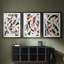 ABSTRACT Series LV - Impression sur mesure encadrée de qualité supérieure - 3 pièces-58767313-58767327