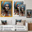 «Classy Portrait of Elegant African Lady IV», reproduction sur toile-87370063-87370067