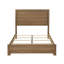 Tête de lit simple classique 1pc noyer / châtaignier brun mobilier de chambre en bois-1611652187