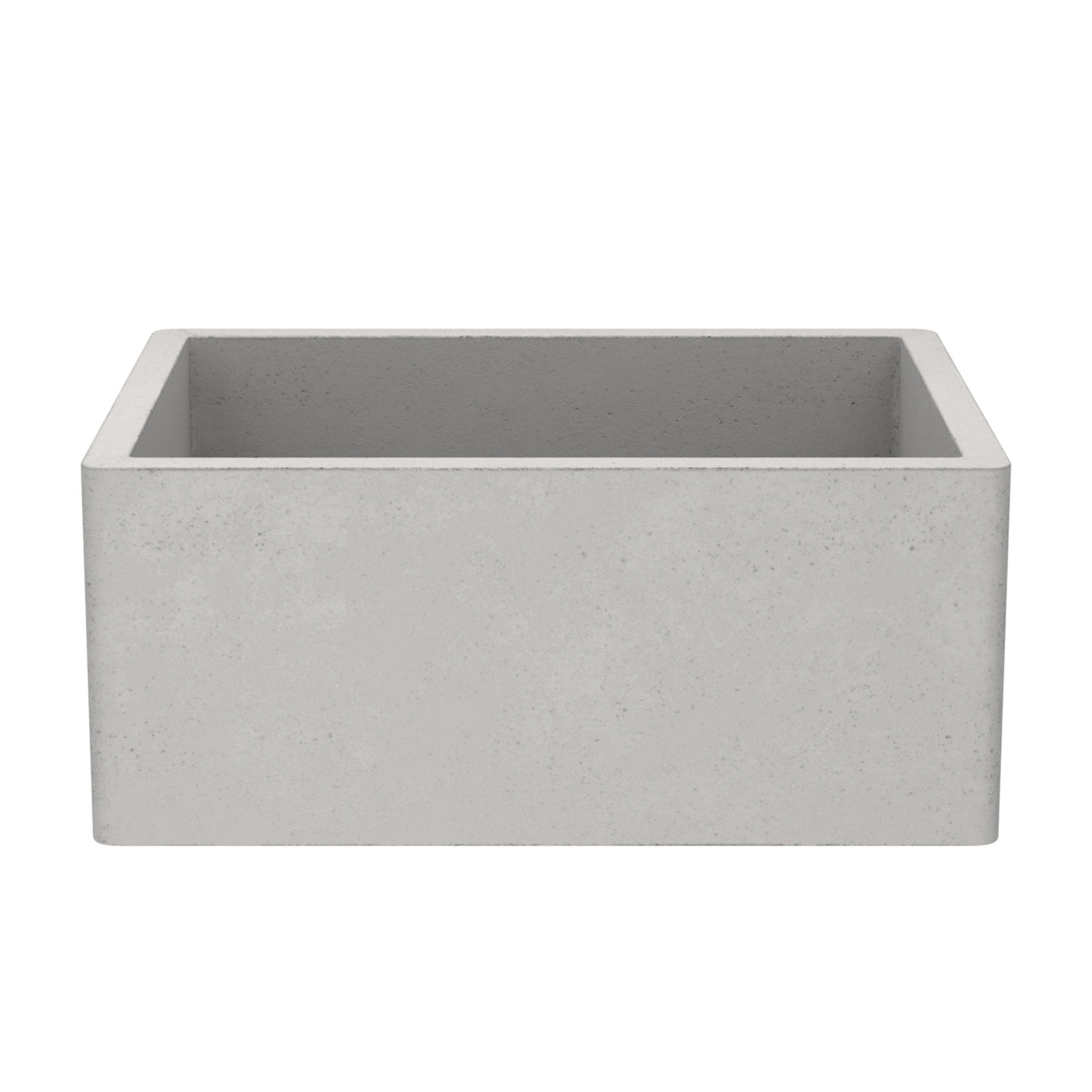 NativeStone® Concrete 24" L x 18" W Farmhouse Kitchen Sink, Ash