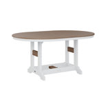 Berlin Gardens Garden Classic Regular Top With White Base 64″ Oblong Table