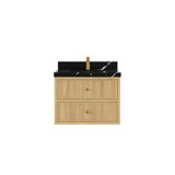 Sonoma Floating Teak 30'' Single Bathroom Vanity with Top