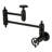 Kingston Brass Webb Two-Handle 1-Hole Wall Mount Pot Filler Faucet with Knurled Handle-88082911