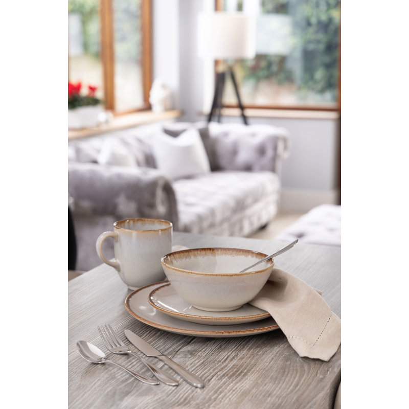 Reactive Dinnerware Bowls 16.5cm, Beige