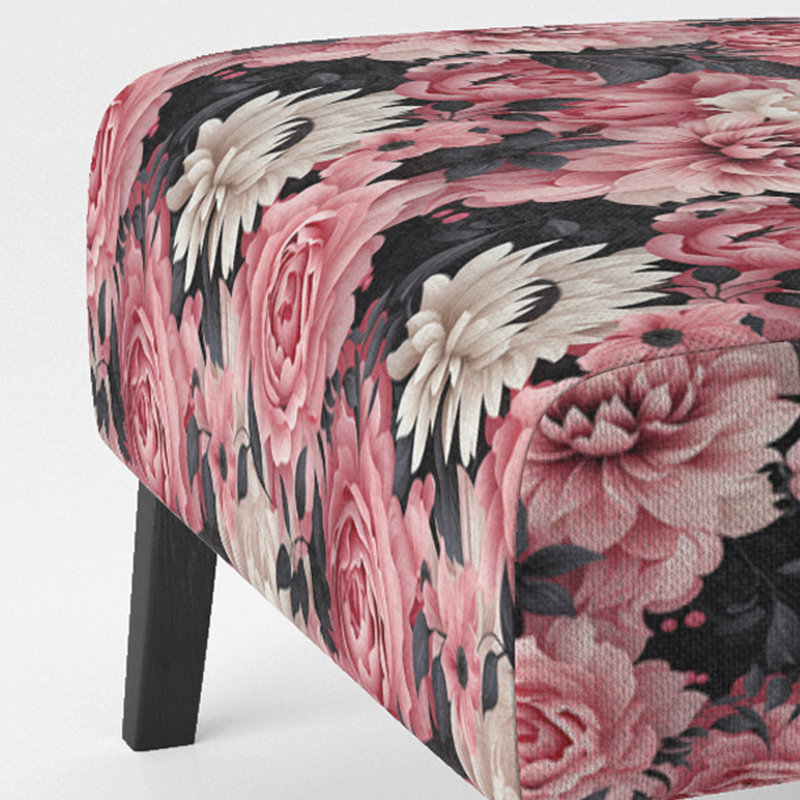 Fauteuil de chambre rembourré Pink Love Peony