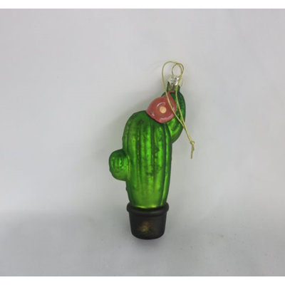 5'' Glass Plants & Flowers Hanging Figurine Ornament
